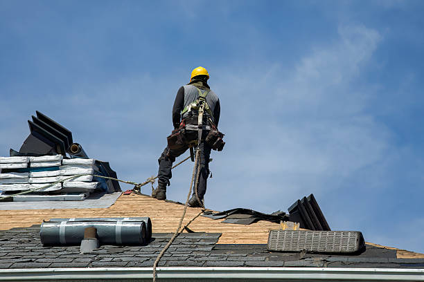 Professional Gutter Installation technician working in Pisgah, AL